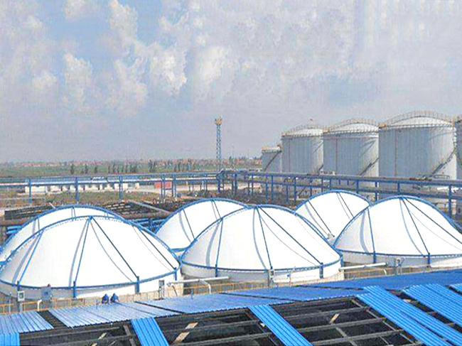 膜结构污水池加盖